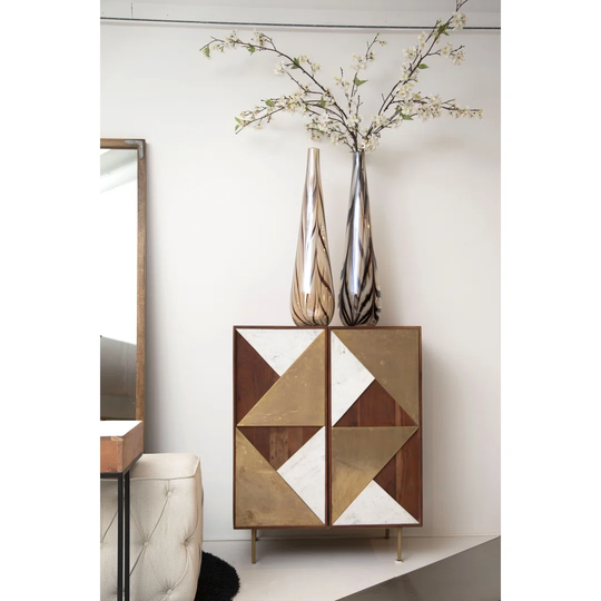 Tonsey 80 Cm Wide Acacia Solid Wood Highboard
