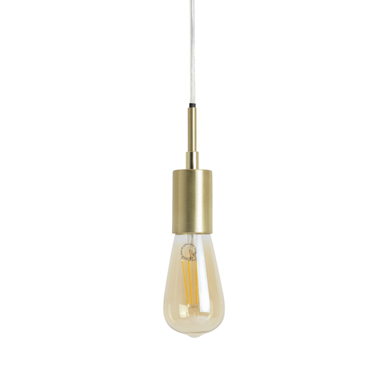 Habitat Lockie Brushed Brass Pendant Ceiling light - Gold