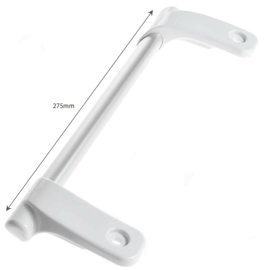 Long Bar Grab Handle for Hotpoint Fridge Freezer (White / Silver)