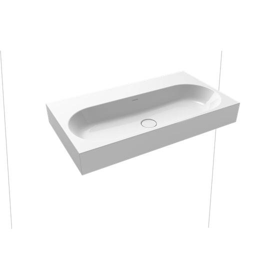 Black Metal Rectangular Wall Hung Basin Bathroom Sink