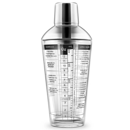 Final Touch Recipe Cocktail Shaker Set