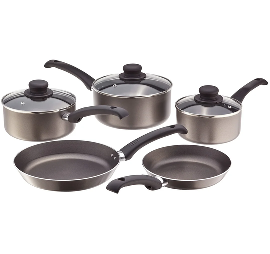 Belfry Kitchen Belgr 8 Pieces Aluminium Non Stick Cookware Set