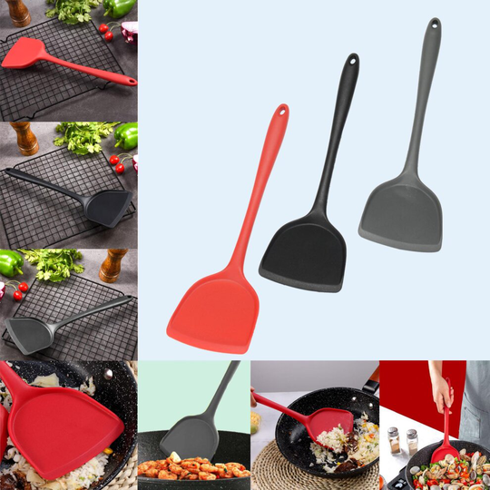 3X Large Silicone Spatula Set Cooking Baking Scraper Cake Cream Heat-Resistant