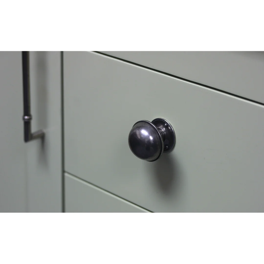 Dome Genuine Pewter Round Cabinet and Drawer Knob