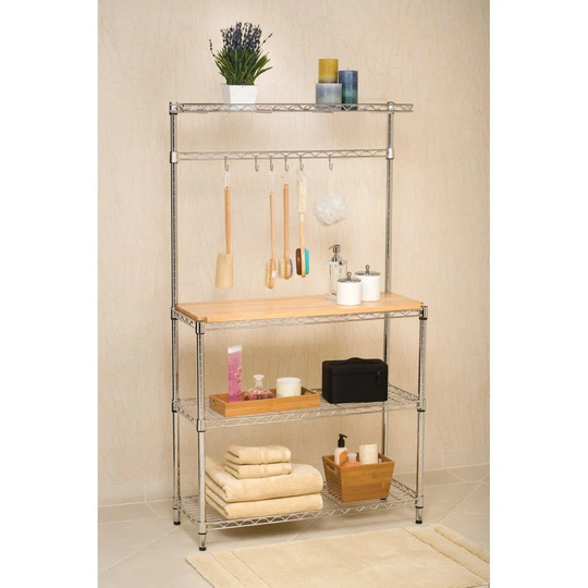 Womble 150cm 4 Shelf Shelving Unit