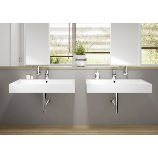 Puro Manhattan Steel Enamel Square Wall Hung Bathroom Sink