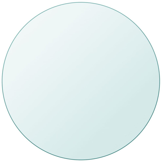 vidaXL Table Top Tempered Glass Round 800mm Replacement Protector Cover Sturdy