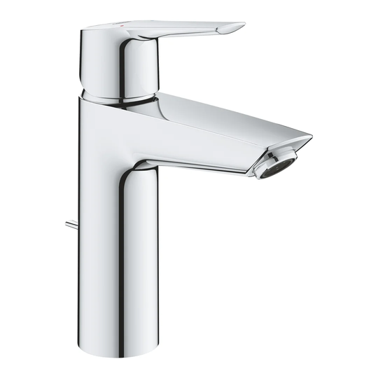 GROHE QUICKFIX Start, Basin Single Lever Mixer tap with Pop-up Waste, Easy to Install & Includes Installation Tool, Medium Size H. 192 mm, Water-Savin