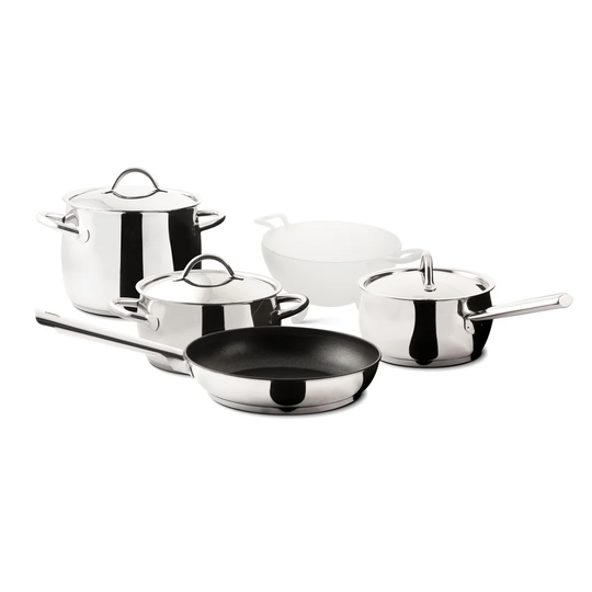 Delux 5-Piece Stainless Steel Cookware Set