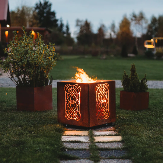 Laterna 52Cm H x 48Cm W Steel Wood Burning Outdoor Fire Pit