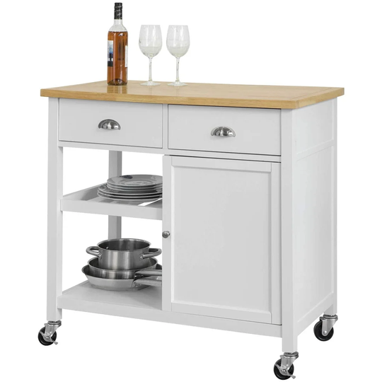 Heineman 83.5 Cm Kitchen Trolley with Locking Wheels
