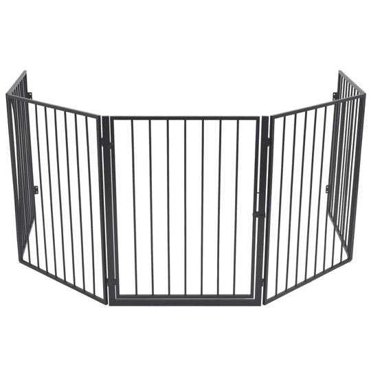 5 Panel Steel Fireplace Screen