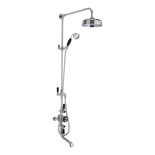 Topaz Thermostatic Shower with Dual Shower Head