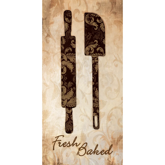 Black Utensils - Wrapped Canvas Painting Print