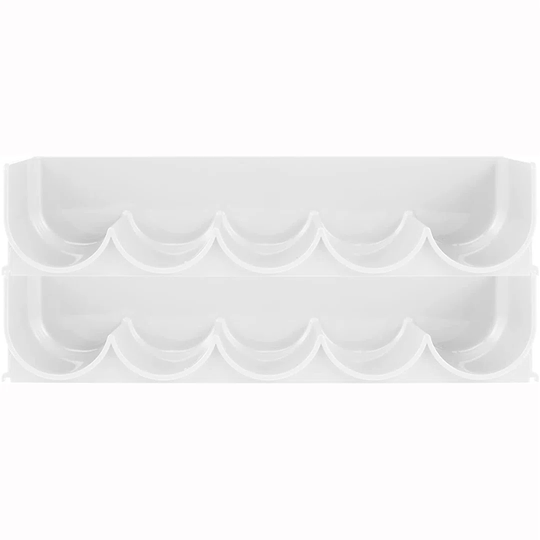 Modern Plastic Stackable Standing Water Bottles, Soda, Wine, Snack/Food Rack Tier Storage Organization For Kitchen Counter, Refrigerator, Pantry, Frid
