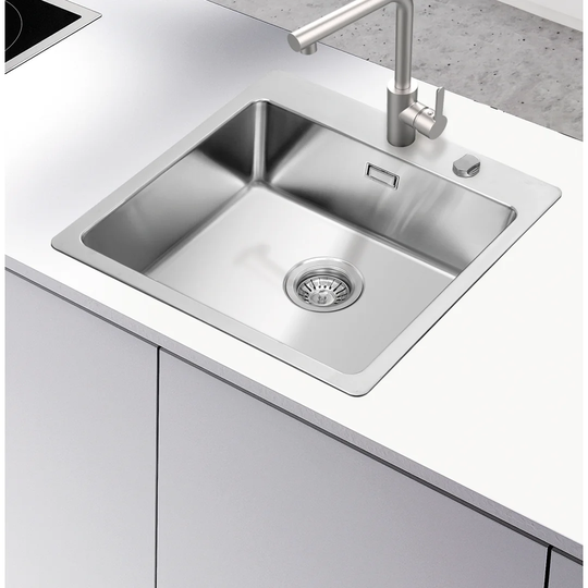 Fitted Sink 1 Bowl With Tap Hole Bench