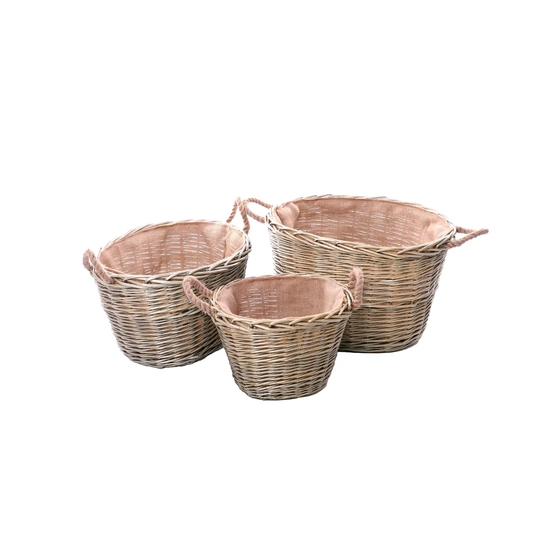 Hera Wicker Log Carrier