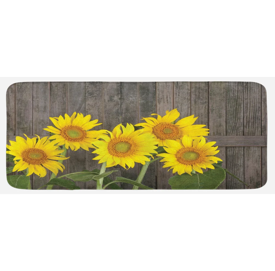 Callis Sunflower Helianthus Sunflowers Kitchen Mat