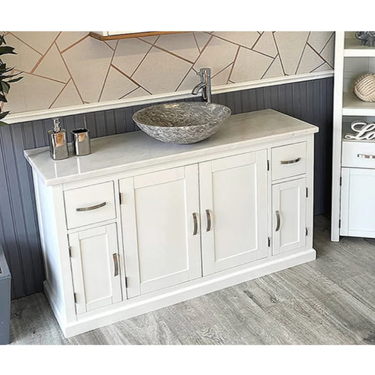Aquilar Solid Beech 1230mm Free-standing Single Vanity Unit