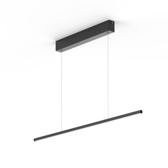 1 - Light Kitchen Island Linear LED Pendant with Rope Accents