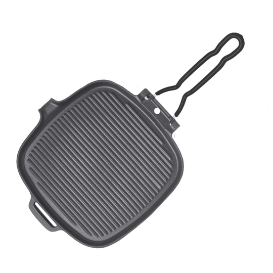 Invicta Grill Pan Square Smooth 27Cm Black
