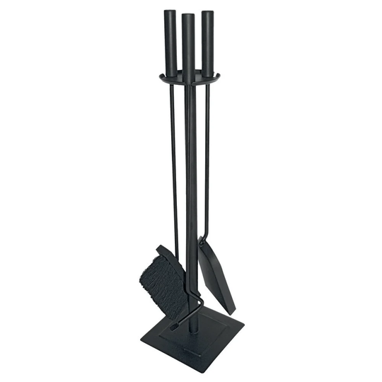 Melany 4 Piece Steel Fireplace Tool Set