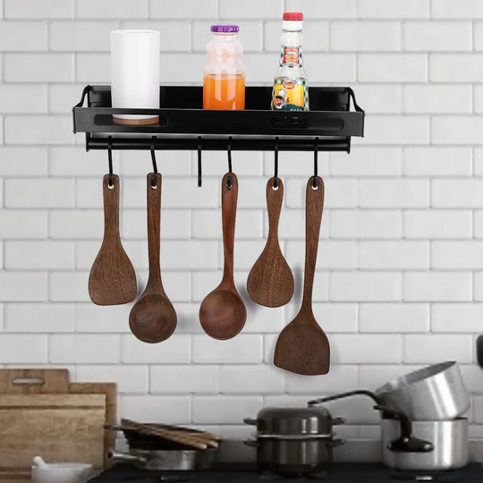 40Cm Wall Mounted Or Hanging Pots And Pans Rack.Kitchen Storage Pot Holder Pot Rack