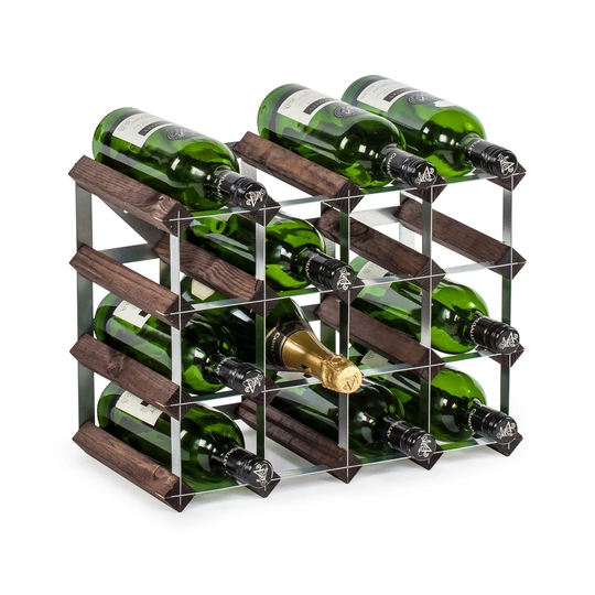 Easingwold 16 Bottle Solid Wood Floor Wine Bottle Rack