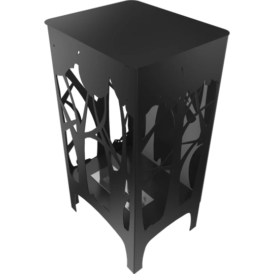 Free Standing Ethanol Fireplace Foxtrot Black