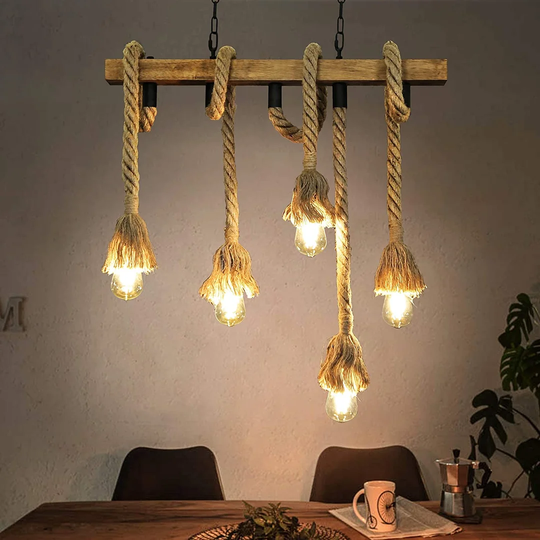 5-Light Kitchen Island Bulb Pendant