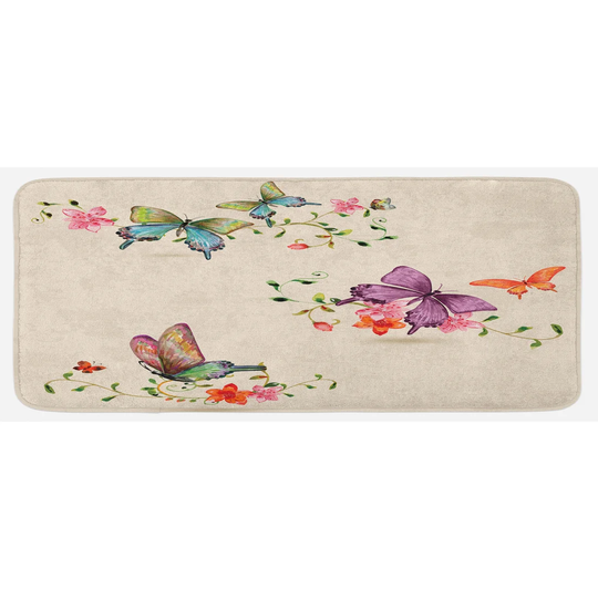 Calhoon Butterfly Wings Moth Transformation Kitchen Mat