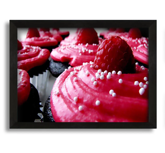 Pink Cupcakes Framed Print