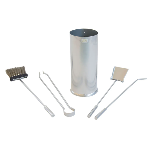 Peter 5 Piece Wrought Iron Fireplace Tool Set
