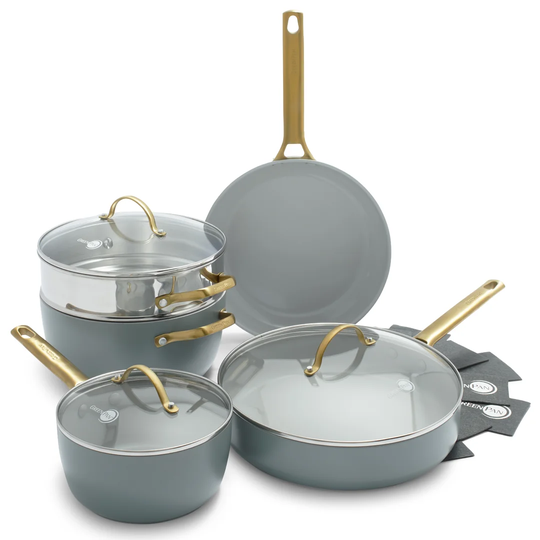 GreenPan Padova 8 Piece Aluminium Non Stick Cookware Set