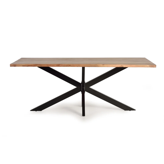 Lytham Pedestal Cm Iron Trestle Dining Table