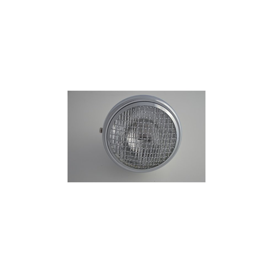 7" MESH GRILL CHROMED STEEL MOTORCYCLE MOTORBIKE HEADLIGHT SIDE MOUNT