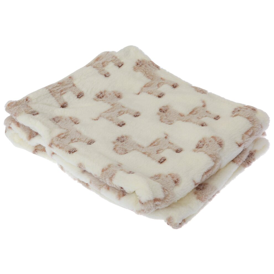 (75cm x 100cm, Cream/Giraffe) Baby Cupcake/Giraffe Design Boy/Girl Soft Pram Blanket