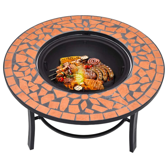 Strathairn 45Cm H x 68Cm W Outdoor Fire Pit