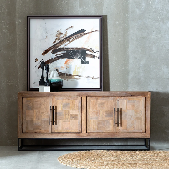 Tahir 180 Cm Wide Mango Solid Wood Sideboard