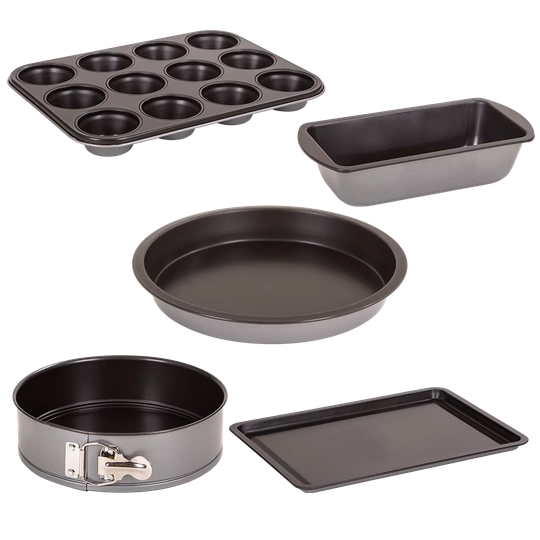 Essentials 5 Piece Non-Stick Steel Bakeware Set