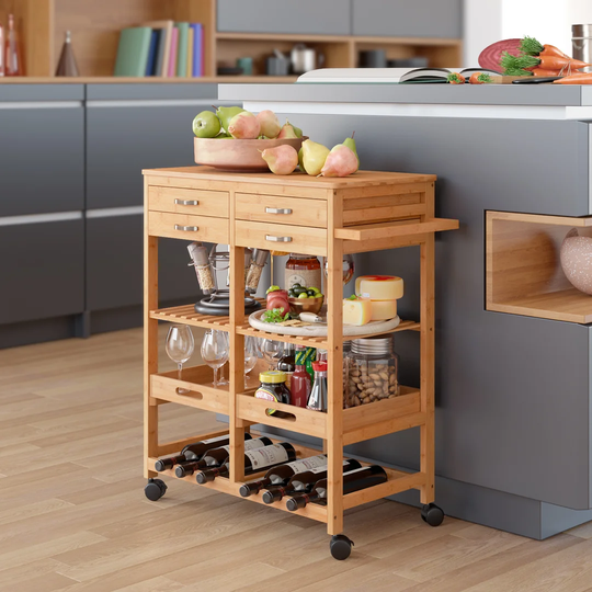 Thatcham 66 Cm' Kitchen Trolley with Locking Wheels