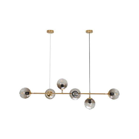 Borunda 6 - Light Kitchen Island Linear Pendant