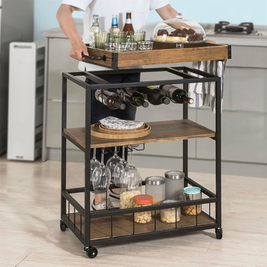 Gungnir 79 Cm Stainless Steel Kitchen Trolley