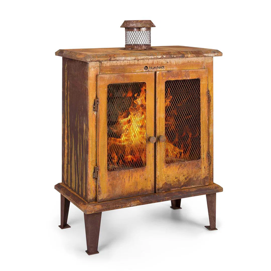 Flame Locker Steel Charcoal and Wood Burning Outdoor Fireplace
