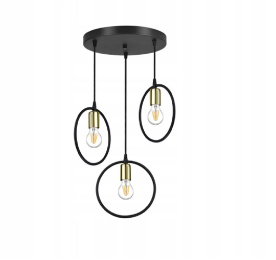 Elegant Hanging Lamp RING Designed In A Modern Style 3 Light Source