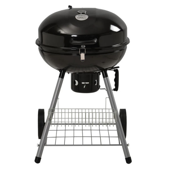Charcoal Grill 22.5 Inch With Wheels And Multifunctional Racks