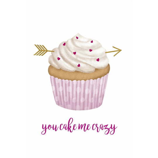 Valentine's Cupcake I by Victoria Borges - Wrapped Canvas Graphic Art Print