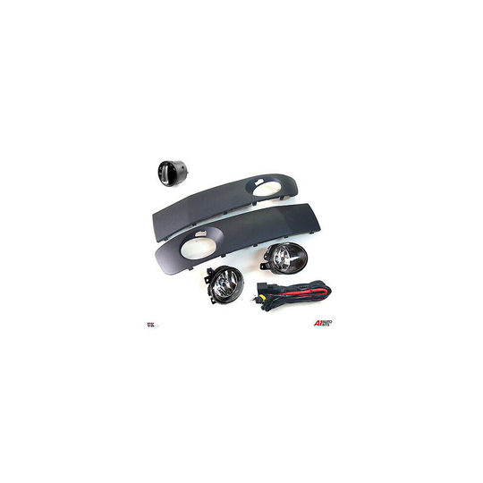 VW T5 TRANSPORTER FOG LIGHTS LAMPS + GRILLES & WIRING KIT SWITCH 2009-2015