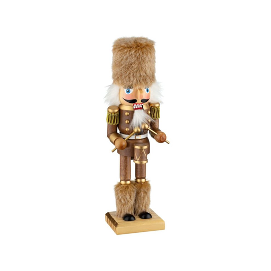 Stunning Brown Christmas Nutcracker 95% Wood, 5% Fabric 25cm