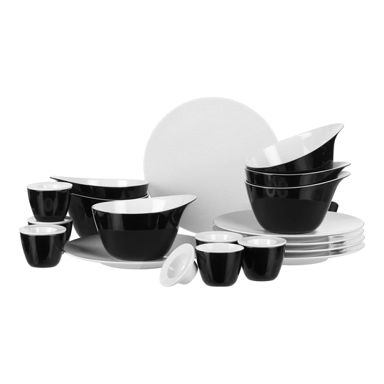 Life Fashion 18 Piece Dinnerware Set, Service for 6